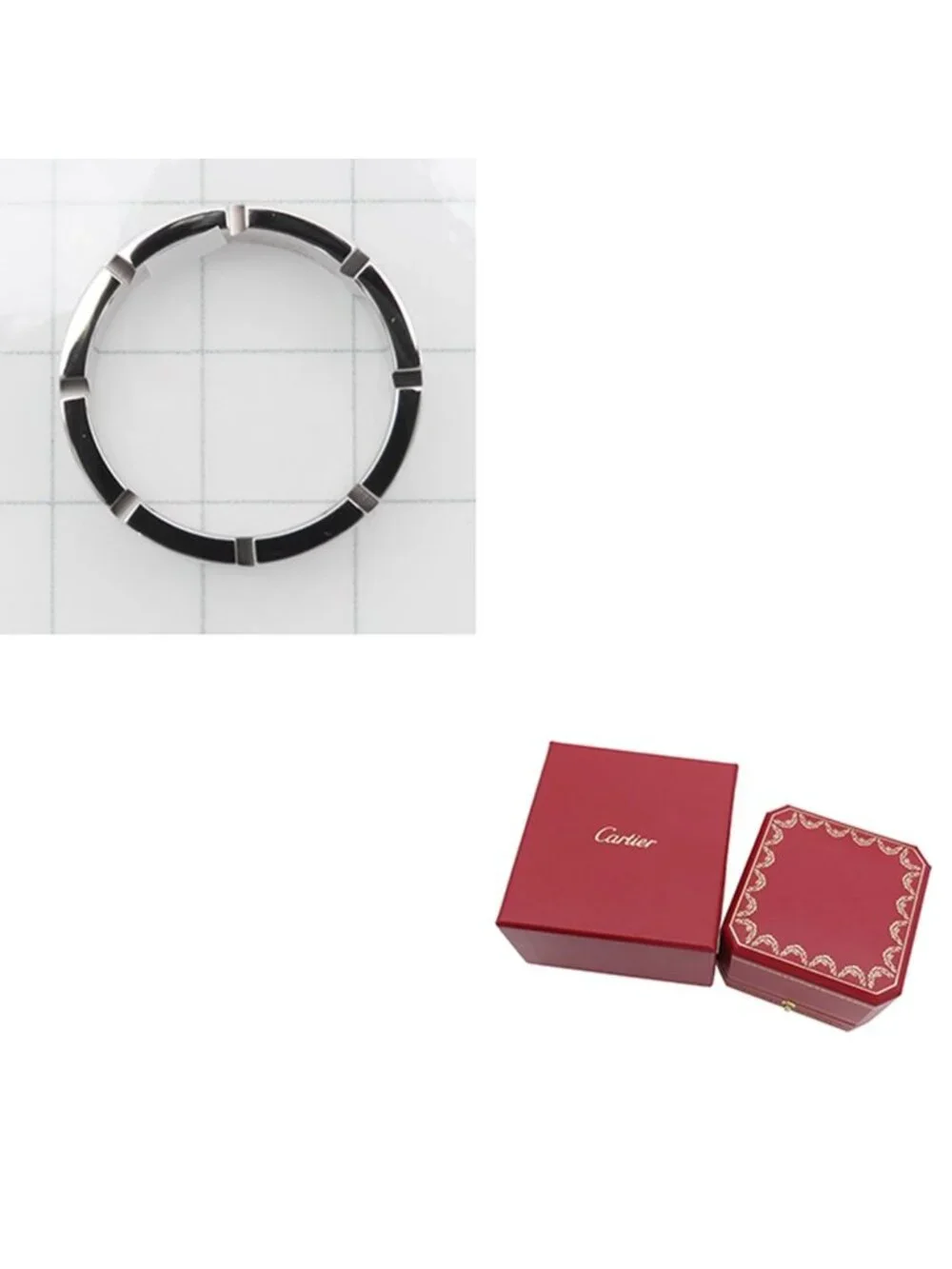 Cartier Tank Francaise Ring White Gold 18K 57